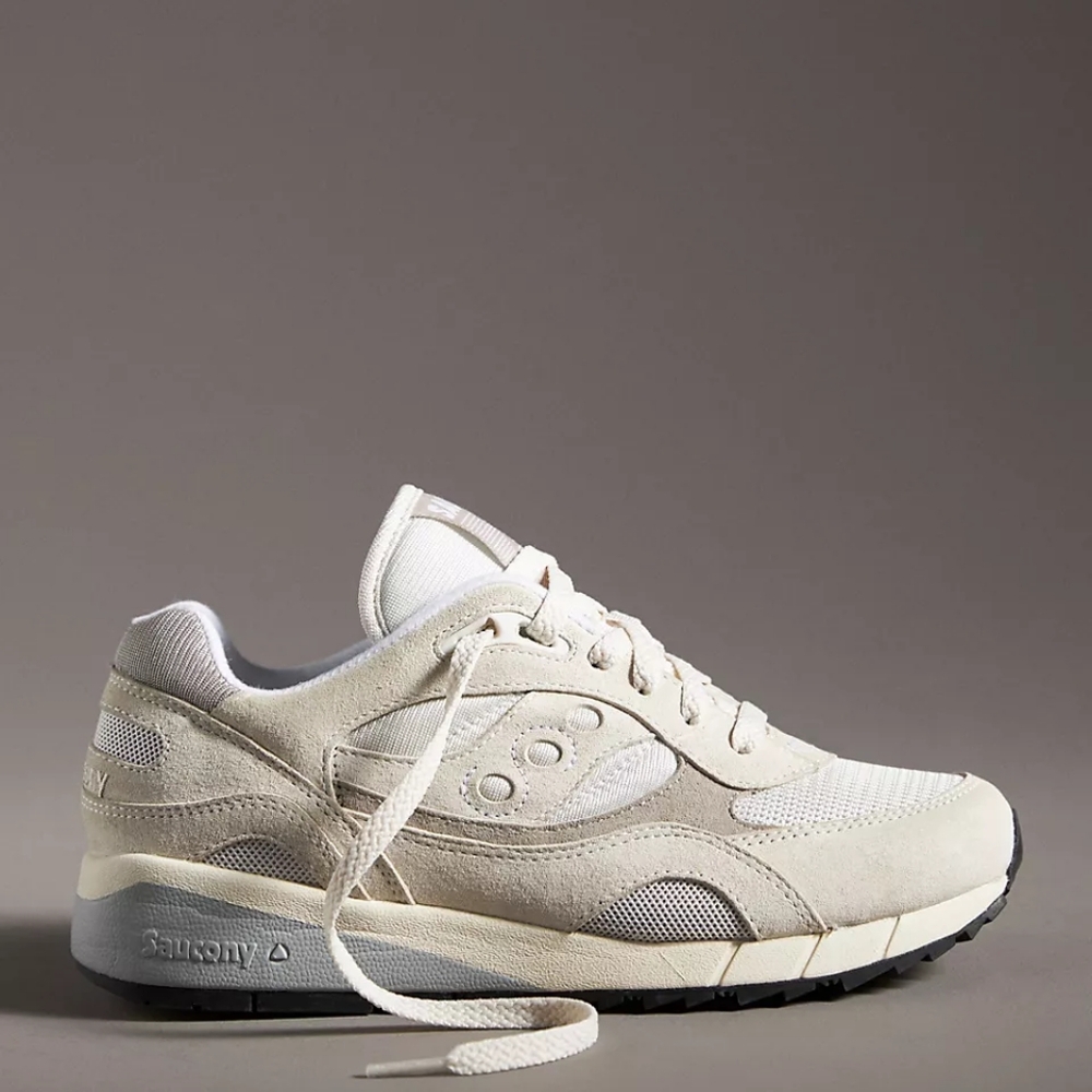 Saucony Shadow 6000 (white + grey) - UNISEX 6M/7.5W